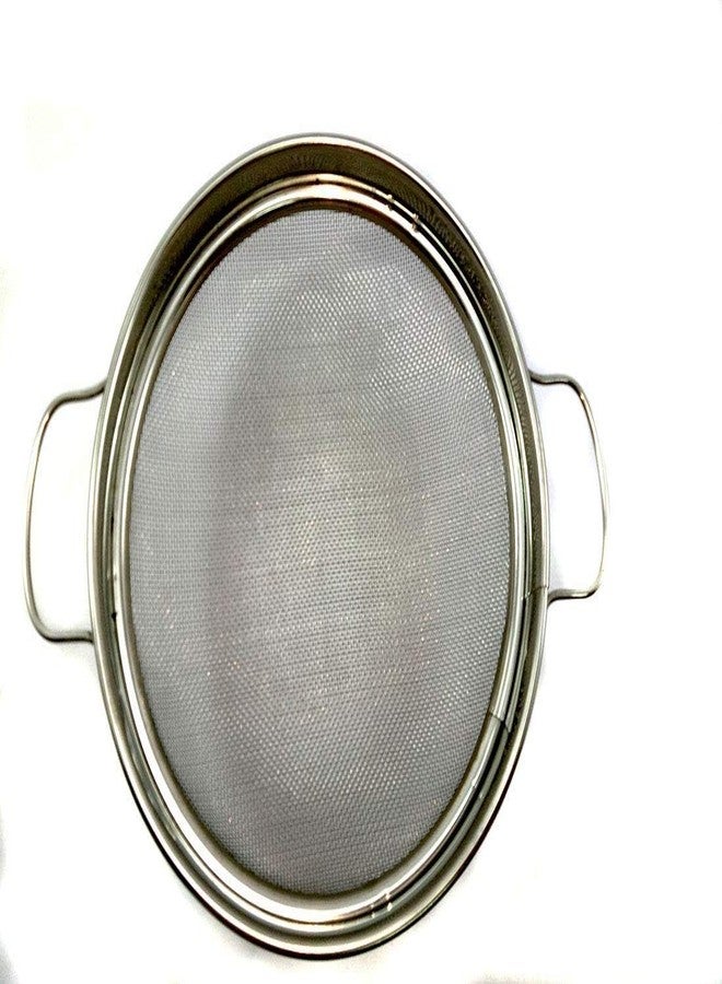GBEX Stainless Steel Wire Mesh Puran Jali Chalani Silver, Purpose for Sieving and Pulping of Food Grain Wet Dough and Mango in Home Kitchen, Restaurants, Hotels and Catering Services. [ 8 Inch / 20 cm ] - Image 2